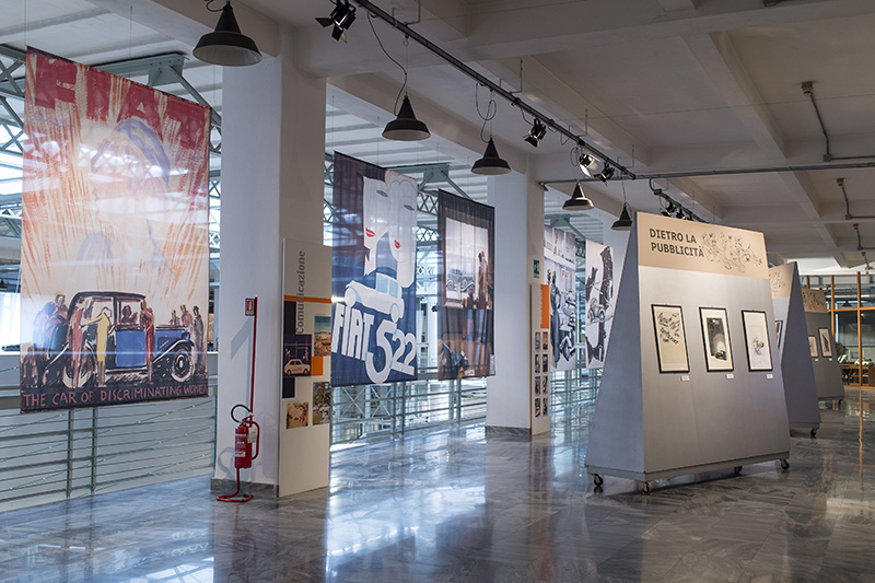 Foto LaPresse/Nicolò Campo 5/06/2018 Torino (Italia) Cronaca Mostra 'Dietro la pubblicità' nel Centro Storico Fiat in via Chiabrera Nella foto: veduta generale Photo LaPresse/Nicolò Campo June 5, 2018 Turin (Italy) News Exhibition 'Behind the advertising' in the Fiat Historic Center in via Chiabrera In the picture: general view